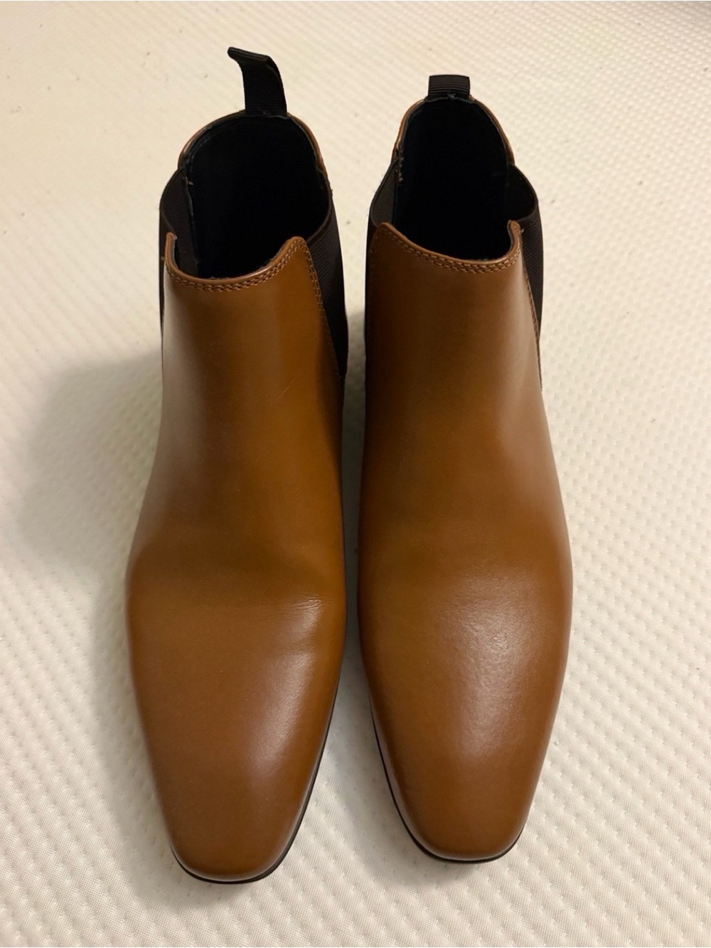 Abound Men’s Leather Chelsea Boots Size 11 Cognac Brown